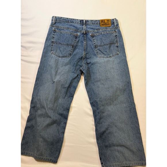 Ralph Lauren Polo Co Jeans Mens 36x30 Blue Wyatt Loose Baggy Fit Y2K - Picture 7 of 9